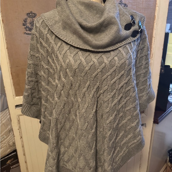 Calvin Klein Sweaters - Calvin Klein Silver Cowl Neck Sweater